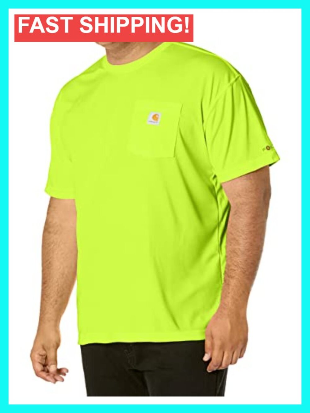 Relaxed Fit 100% Polyester Force T-Shirt Crew Neck Short Sleeve